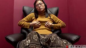 I just love my boss’s big tits as a playground for self pleasure