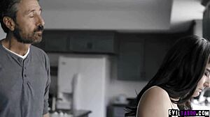 spanked hard by step dad, emily willis takes it rough