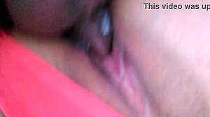 Moja velika debela pička napunjena kremom u pasijem položaju od crnog kurca dok varam muža