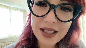 this milf stepmom in glasses knows exactly how to turn you on with her seductive ways