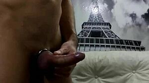 gay guy jerks off in solo session