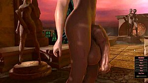 Threesome futanari di bawah cendawan gergasi, panas sangat!