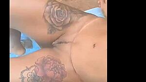 Paty experiences overwhelming pleasure as her big tits bounce during intense missionary fucking in the pool