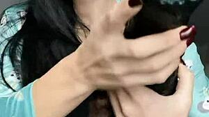 Watch Penelope Black Diamond explain and show off her huge dildo skills in a XXXL Dildo Presentation