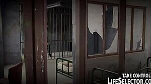 Jailhouse threesome reveals anal blowjob secrets in pov group action