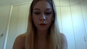Blonde Teen Webcam Amateur Masturbates Solo