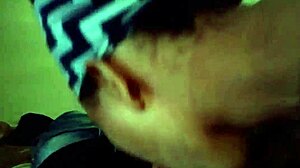 Who is giving this ebony babe such sloppy head?