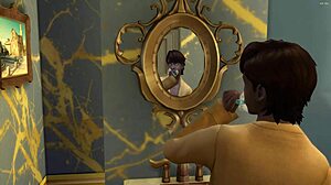 Indiase stiefzonen wilde trio met stiefmoeder en zus in hotel!