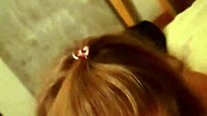 This milf in lingerie masters deepthroat!