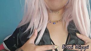 Little nymph wakes up horny! She craves intense pussy action right now.