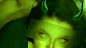 i got a hard fuck from my freind, cum on my tatooed wife