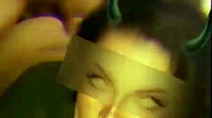 i got a hard fuck from my freind, cum on my tatooed wife