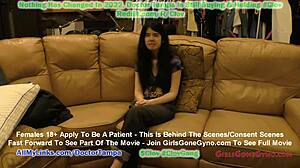 Αλεξάνδρια Γου πληρώνει για κινκ εξέταση από νοσοκόμες φοιτήτριες κάτω από το βλέμμα του γιατρού Τάμπα στο GirlsGoneGyno