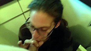 Special Appeal From Kristine Boag With Glasses In Amateur Homemade Setting