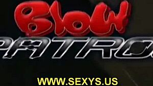 girl gives intense blowjob action!