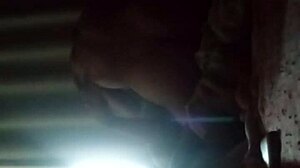 Hot young girl in couple scene