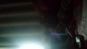 Hot young girl in couple scene