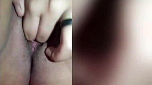 Novinha unsatisfied with husband masturbates alone