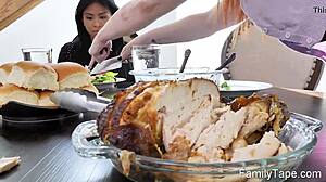 Stedatter sjokkert av stefars massive kuk i sjokkerende interrasialt møte hjemme