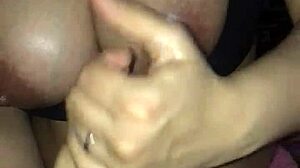 Big Tits Wife Gives Intense Handjob!