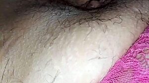 She positions me on all fours, I cum on his cock, and he creampies inside