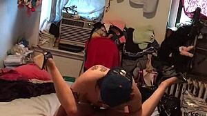 while the husband works