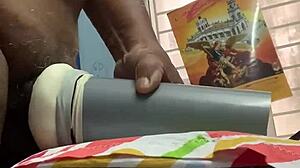 Gay men engage in hardcore ass fucking with bareback action. Intense pleasure follows.