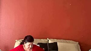 She receives a sensual pussy massage