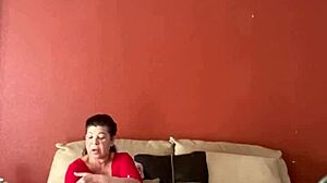 She receives a sensual pussy massage