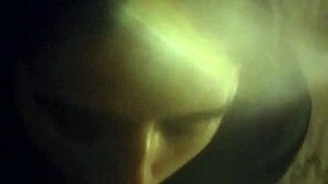 Eager slut returns for intense blowjob and face fucking with massive big black cock monster cock