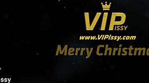 Vinna Reed, Claudia Macc, sama Camilla Moon rayain Natal pake jilat memek basah sama cum di mulut