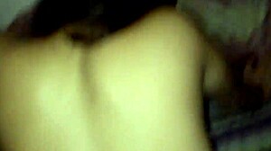 amateur couple bent over for intense doggystyle action