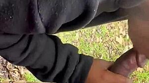 SHE DEEPTHROATS OUTSIDE SUCH A FREAK