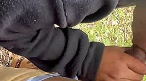 SHE DEEPTHROATS OUTSIDE SUCH A FREAK