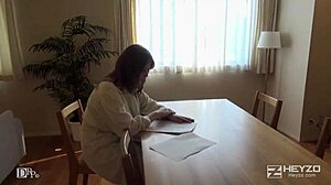 maki koizumi surprises with big tits blowjob