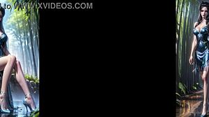 AI 3D animacija Yan Lingji iz Tian Xing Jiu Ge