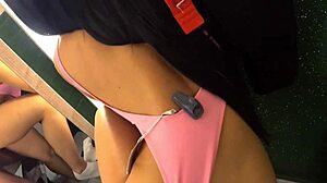 Hot Horny Fuck in Public Fitting Room