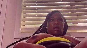 Harley Harper feels intense pleasure as she cums hard