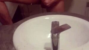 Young gay guy casually indulges in solo masturbation session