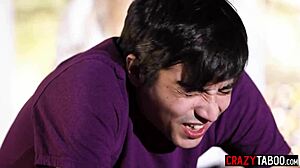 스텝엄마 라헬 카발리가 리키 스패니시 때리고 큰 자지 빨아