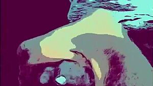 In this cartoon, a horny amateur masturbates to cumshot, sharing his homemade pleasure.