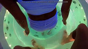 Thomas J and Claudia Mac sweatin it up at home