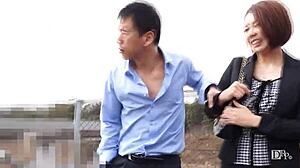 Married Woman Sucks Ex-Husband's Cock in Front of Husband