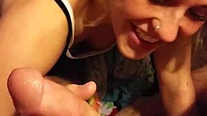 girlfriend blowjob pov with friend