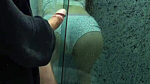 risky masturbation in front of the maid