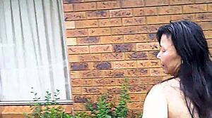 DUK AND DAVID DUK PEEING IN HER PANTS OUTSIDE!