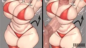 Kısa Boylular Büyük Göğüslerle Seksi Kıç