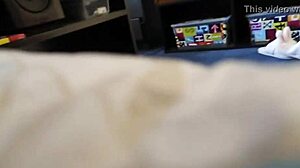 we were watching cartoons and he caught me