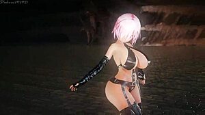 mashu kyreilight in r18 lupin mmd