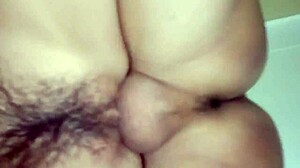 Wife gets facial after pussy play.